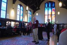 Kirby addressing the group