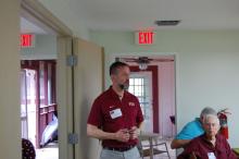 Craig Filar, Associate Dean, Undergrad Studies w/Don Rapp in background