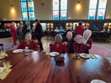 Burt Altman, Freddie Groomes-McLendon, Susan Johnson, unidentified visitors