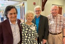 Provost Jim Clark, Marilyn Young, Eric Chicken, Kirby Kemper